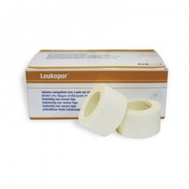 Leukopor Hypoallergenic non woven tape (12 Pieces)