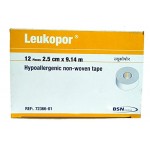 Leukopor Hypoallergenic non woven tape (12 Pieces)