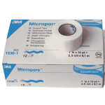  3M Micropore 1 Inch surgical tape 1530-1 (Pack of 12)