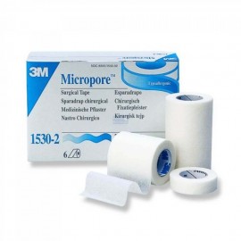  3M Micropore 2Inch surgical tape 1530-1 (Pack of 6)