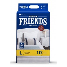 Friends Premium Underpads, Large 60 X 90 cm (Pack of 10)