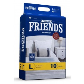 Friends Premium Underpads, Large 60 X 90 cm (Pack of 10)