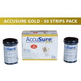 AccuSure Gold 50 Test strips (25×2) Strips