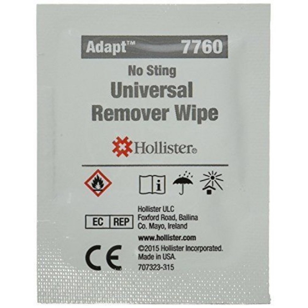 Hollister 7760 Adhesive and Barriers Remover universal Wipes