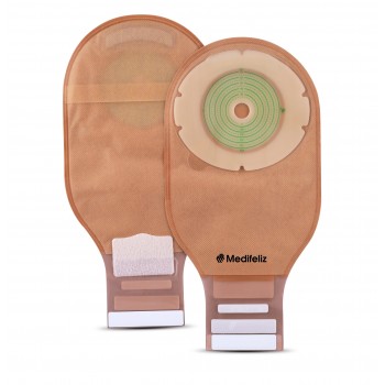 Medifeliz 10214 One-Piece open Colostomy Bag Opaque 70mm (Pack of 10)