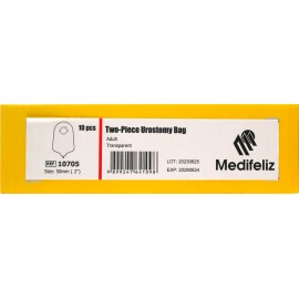 Medifeliz 10705 Two Piece Urostomy Bag Opaque 50mm (Pack of 10)