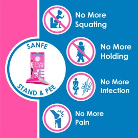 Sanfe Personal Hygiene and Sanitation Device for Female (Pack of 10)