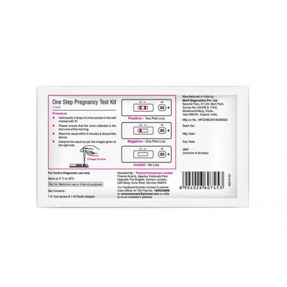 Buy I Can Pregnancy Test Kit online at a low price in India on Medicpro.in