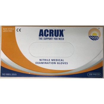 ACRUX Nitrile Examination Gloves (100 GLOVES)