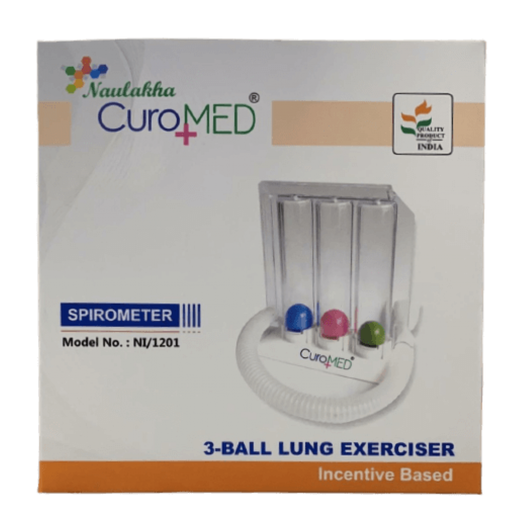 Naulakha Curo Med Spirometer Lung Exercise Respiratory Exerciser 