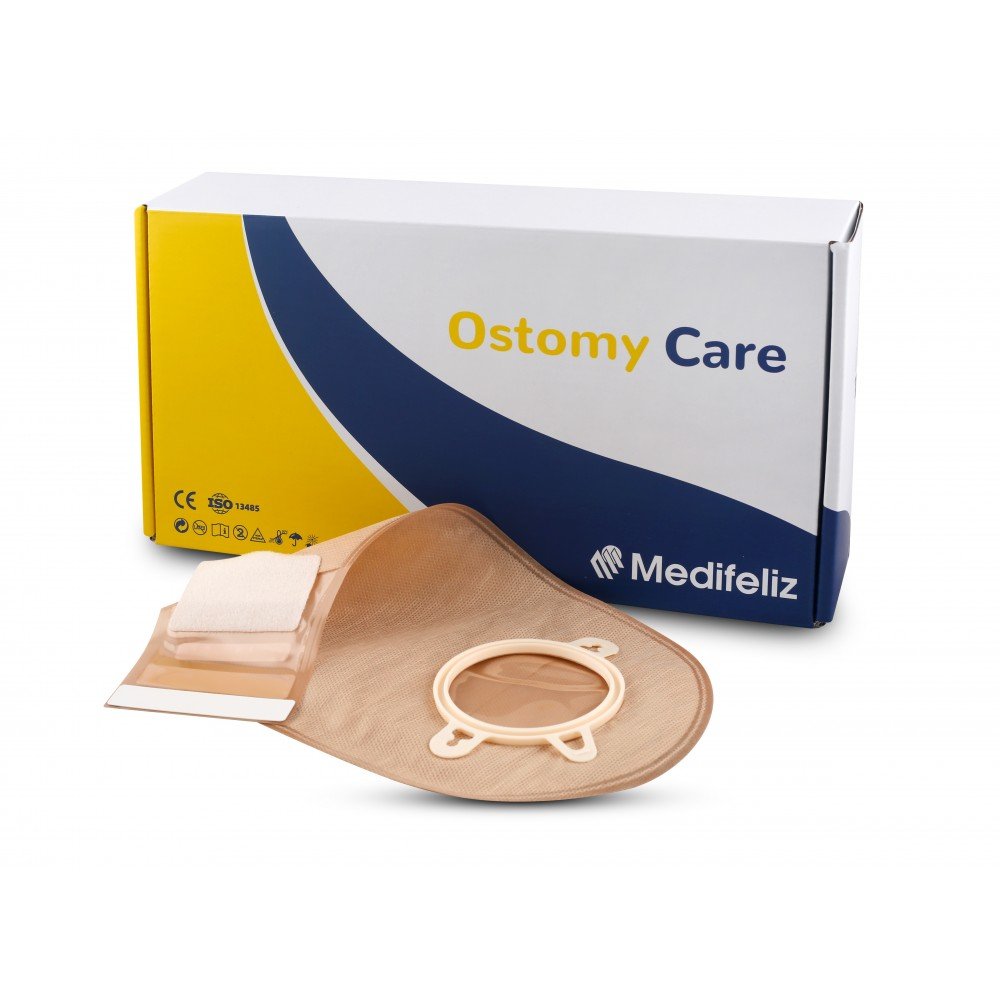 Medifeliz 10405 Two Piece Colostomy Bag Opaque 50mm (Pack of 10)