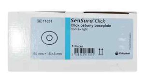 Coloplast SenSura 11031 Standard Wear Convex Light Base Plate 60mm – Pack of 5