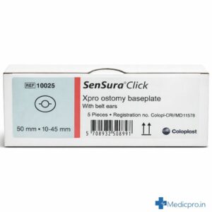 Coloplast 10025 SenSura Extended Wear Base Plate 50mm – Pack of 5