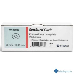 Coloplast 10025 SenSura Extended Wear Base Plate 50mm – Pack of 5