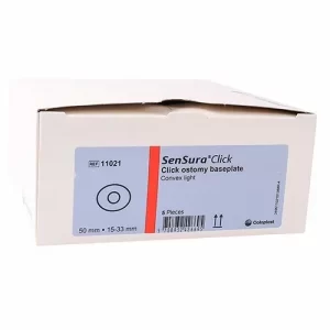 Coloplast SenSura 11021 Standard Wear Convex Light Base Plate 50mm – Pack of 5