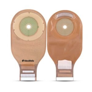 Medifeliz 10215 One-Piece Open Colostomy Bag Transparent 70mm – Pack of 20