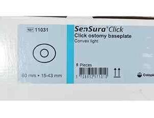 Coloplast SenSura 11031 Standard Wear Convex Light Base Plate 60mm – Pack of 5