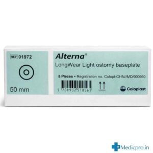 Coloplast 1972 Alterna Long Wear Light Base Plate 50mm – Pack of 5