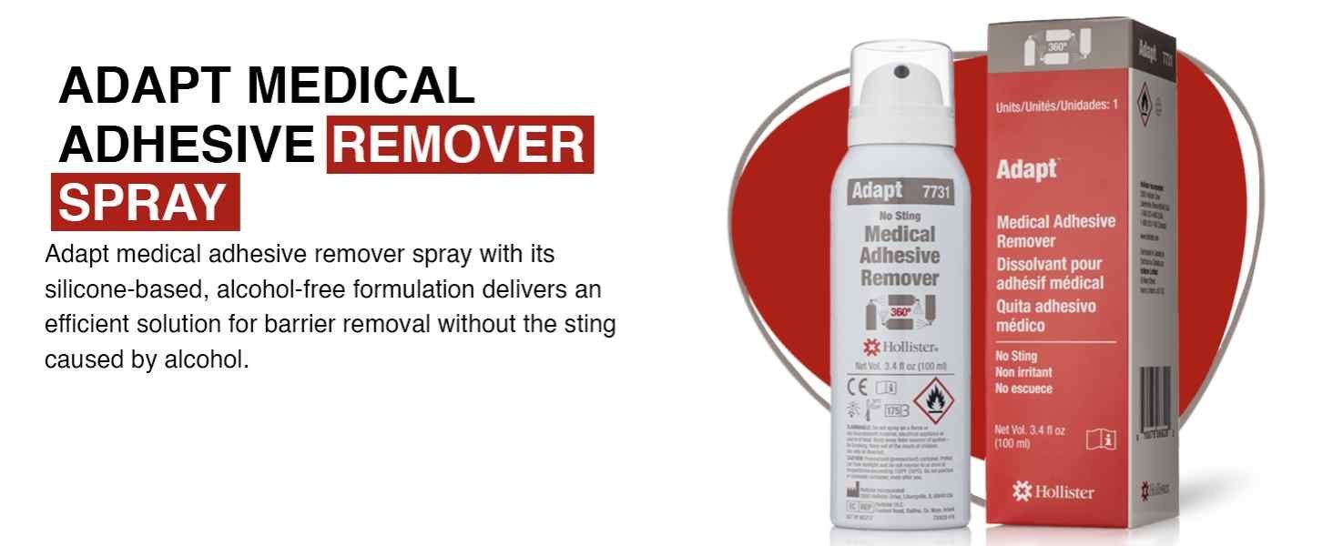 Hollister 7737 Adapt Medical Adhesive Remover Spray 50ml – Ostomy Adhesive Remover - Image 4